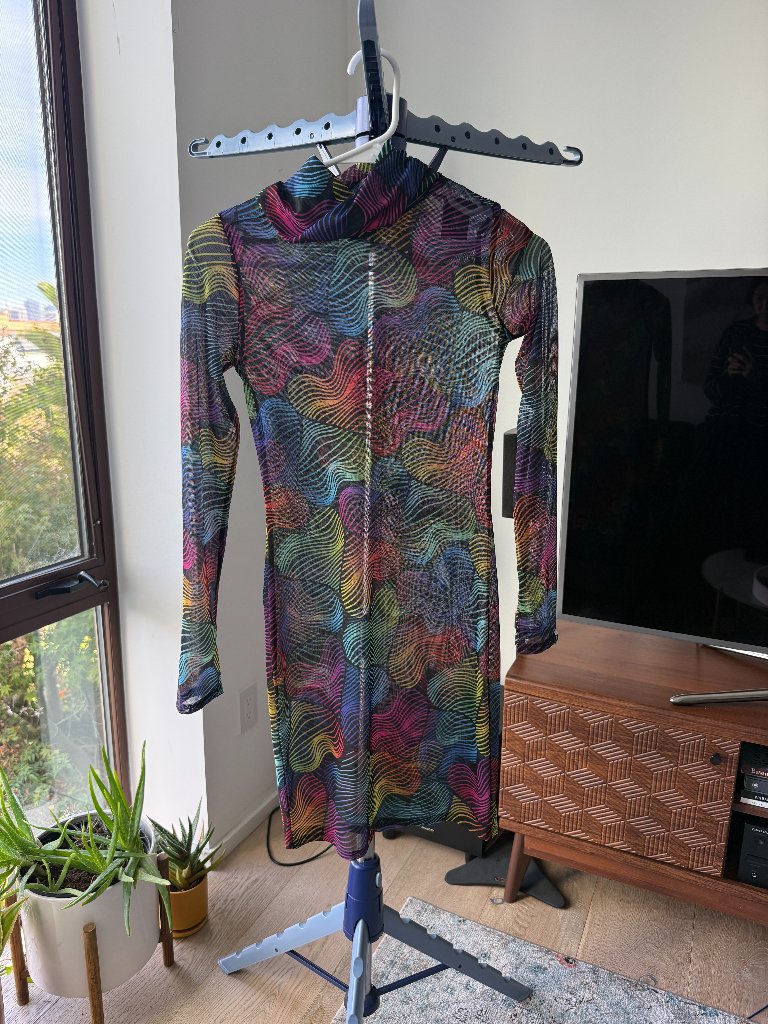 Badinka Wild Heartz Mesh High Neck Dress (Xs-S) — image 3 of 6